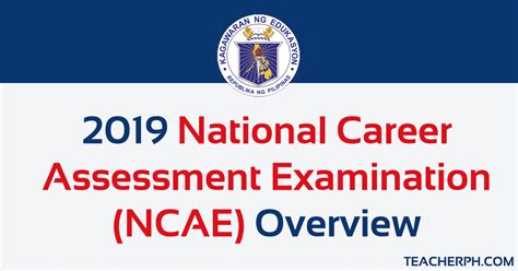 ncae philippines|Measure to guide high schoolers on careers passes.